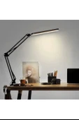 Katlanabilir Led Işık Masa Tutucu Mengeneli Metal 3 Renk Okuma Işığı Çalışma Masası Usbli - 3