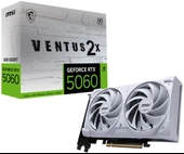MSI GEFORCE RTX 5060 8G VENTUS 2X OC WHITE GDDR7 128B DX12 PCIE 5.0 X16 (3XDP 1XHDMI) thumbnail 1