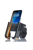 Gidon Bağlantılı Bisiklet Motosiklet İçin Esnek Abs 4-7.8″ İnç Telefon Tutucu 360° Dönebilen Tasarım - 1