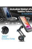 Gidon Bağlantılı Su Geçirmez Mıknatıslı Motorsiklet Telefon Tutucu - 2