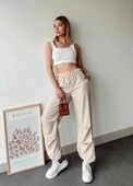 Paraşüt pantolon bej - 2
