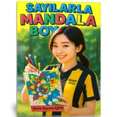 Sayılarla MANDALA Boyama Kitabı (Spiralli) - 1
