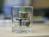 4'lü Çelik Metal Kaplama Viski Taşı Soğutma Buz Küpü - 2