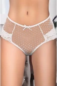 Beyaz Kadın Puanlı Külot Margarita-k1007 - 1