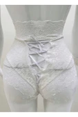 Ekru Dantelli Yüksek Bel Külot Venüs-k1012 - 5