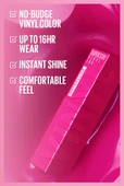 Maybelline New York, Super Stay Vinyl Ink, Likit Parlak Ruj - 155 Upbeat - 4