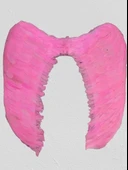 Mega Boy Pembe Renk Tüylü Melek Kanadı 100x85 Cm - 3