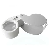 Mini 40x25mm Takı Büyüteç, Cep Büyüteç, Teftiş, Elmas Pullar, Madeni Kontrol Lup Mg21011 - 3