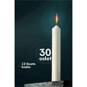 Klasik Mum 30 Adet - Kokusuz Mum - 1