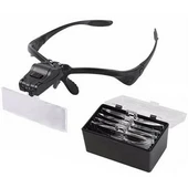 Işıklı Gözlük Büyüteç 5 Farklı Lens 9892b - 2