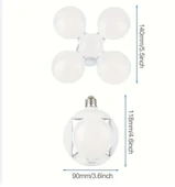 Led Futbol Ufo Ampul E27 28w 360 Derece Katlanır Lamba Ac 220v Lamba Led Spot Işık Beyaz Glop Led - 2