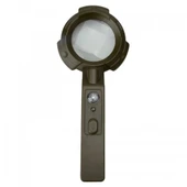 7 Led Aydınlatma,fener,pusula,4x Büyütme Okuma Büyüteç  Th600557 - 3