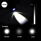 F-323 Q5 Led Lityum Polimer Su Geçirmez Şarjlı Kafa Feneri - 5