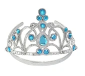 Mavi Taşlı Elsa Çocuk Tacı Prenses Tacı Kraliçe Tacı 16x14 Cm - 1