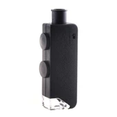 Mini 60x 100x Zoom Lens Odak Takı Led Cep Mikroskop Büyüteç - 4