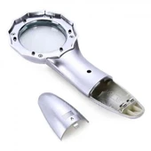 7x Büyüteç 6 Led Işık Aydınlatma 50mm Optik Lens El Büyüteç - 3