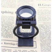 Tekstilciler Için  Kumaş Kontrolü Büyüteç,katlanan, Metal 15x Büyütme - 3