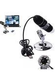 1600x Usb Dijital Mikroskop Kamera Endoskop 8led Büyüteç Metal Standı - 7