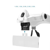 5 Lens 1.0x3.5x, 2led Işıklı Ile Ayarlanabilir Gözlük Büyüteç9892b2 - 2