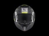 KASK MT ATOM 2 DESTINY C2 ÇENE AÇILIR MAT FÜME/SİYAH - 2