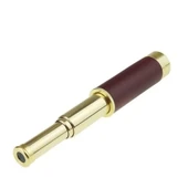 30x40 Panda Büyük Mercekli Pirinç Gövdeli Deri Çantalı Denizcilik Korsan Dürbün - 1