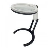 2x5x120mm 10 Ledli Masaüstü Büyüteç - 1