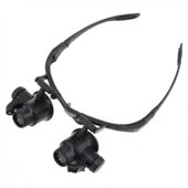 Gözlük Modeli 10x 15x 20x 25x Lens,2led Işıklı,büyüteç - 4