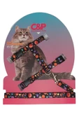 collars and paws Kedi Göğüs Tasması Ve Gezdirme Seti - 1