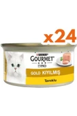 Cat Chow Purina Gourmet Gold Kıyılmış Tavuklu Konserve Kedi Maması 85 gr - (24 Adet) - 1