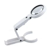Usb Şarj Edilebilir Katlanabilir 3.510x Büyüteç 8 Ledli Masa Ve Eliçin  Taşınabilir Büyüteç Fs90rc - 5