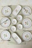 Keramika Rose Line Kahvaltı Takımı 12 Parça 6 Kişilik 22911-13 - 1