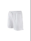 Kadın Müslin Regular Fit Bağcıklı Cepli Şort - 5