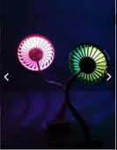 Portatif Işıklı Mini Klipsli Fan - 2
