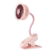 Taşınabilir Mini Klips Bebek Arabası Fanı, Fan Elektrikli Soğutma Hava Sirkülatöründe 360 Derece Dönebilen Klips - 1