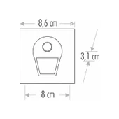 Cata 1W Sensörlü Ledli Koridor Arm.siyah Kasa(Gün) - 2