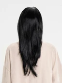 Siyah Renk Uzun Parti Peruğu thumbnail 2