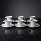 GÜRAL PORSELEN Soprano 12 Parça 6 Kişilik Türk Kahvesi Takımı - 23 thumbnail 5