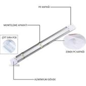 Cata 30 Adet 36W Aluminyum Kasa Bant Arm 6500K 120CM - 4