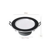 Cata 5 Adet 6 W Zebra LED Armatür Siyah - Krom 3 Renk - 2