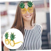 Tropikal Hawaii Ananas Şekilli Parti Gözlüğü 9.5 X 14 Cm - 3