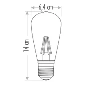 Cata 5 Adet 8W Edison LED Ampul (St-64)(Beyaz) - 4