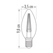 Cata 5 Adet 4W LED Filament Buji Ampul (Günışığı) - 3