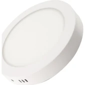 Ack 12 W 6500K Beyaz Sıva Üstü Yuvarlak LED Panel Armatür AP03-01230 - 1