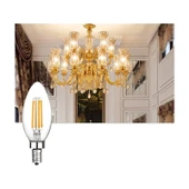 Cata 5 Adet 4W LED Filament Buji Ampul (Günışığı) - 2