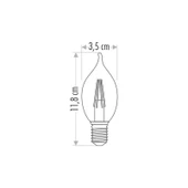 Cata 5 Adet 4W Rustik LED Dekoratif Buji Amber - 3