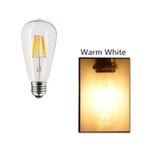 Cata 5 Li Cata 8W Edison LED Ampul (ST-64)(3200K) - 3