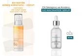 Bahar Babacan Leke Karşıtı 50SPF+ Vücut Güneş Kremi 150Ml+ Arındırıcı Niacinamide Serum 30Ml HEDİYE - 1