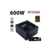 PowerBoost BST-ATX600BEU BRIO 600W 80+ Bronze 12cm Fanlı ATX PSU (Retail Box) EZ8898B-600W - 1