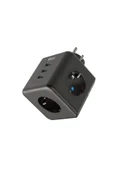 Termal Akım Korumalı Isıya Dayanıklı 3’lü Du Tipi Priz 3x Usb 1x Type-c - 2