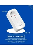 Isıya Duyarlı Devre Ve Akım Korumalı Du Tekli Anahtarlı Priz Fiş 16a/250v 750 - 3
